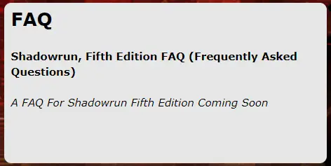 Shadowrun 5E PDF now on Steam : r/Shadowrun