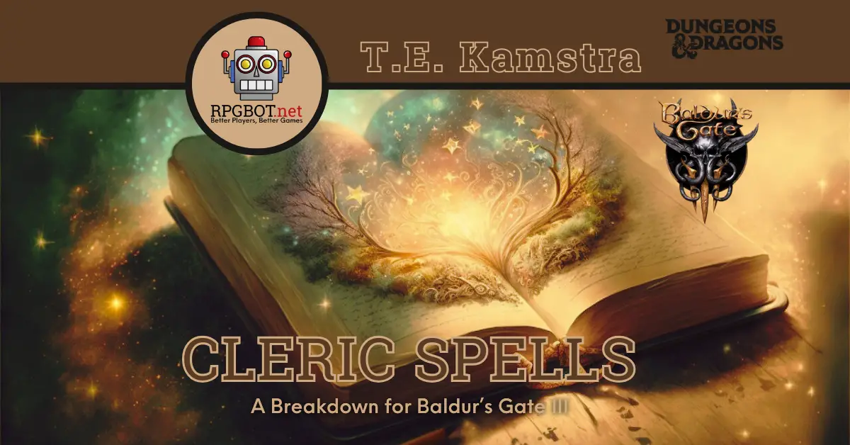 Cleric Spells Breakdown Baldur's Gate 3 RPGBOT
